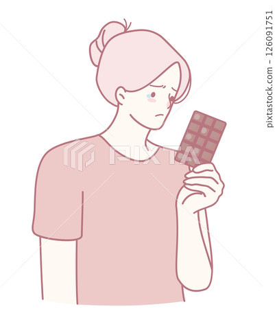 Contemplating Chocolate A Sweet Dilemma That Encourages Reflection On Desires And Choices 126091751