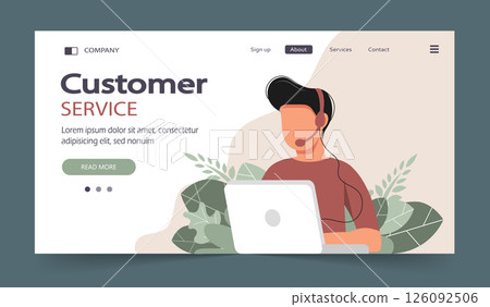 online, template, vector 126092506