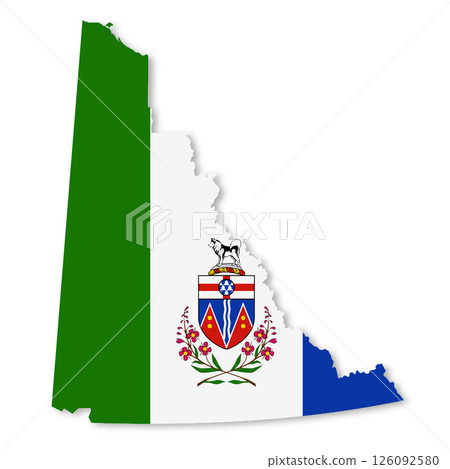 A Yukon Territory Canada Flag Map 126092580