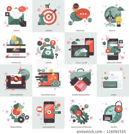 icon, set, support 126092585