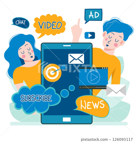 email, newspaper, vector 126093117