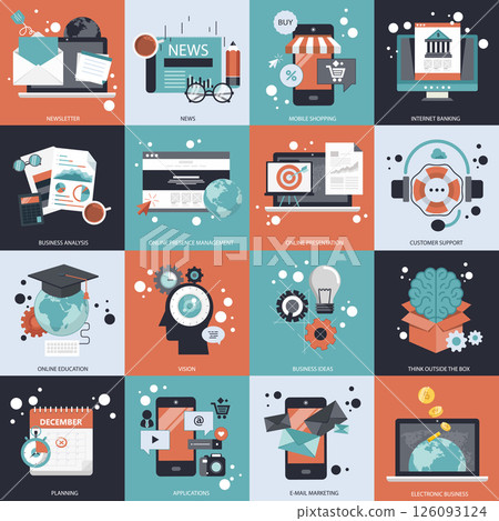 icon, set, vector 126093124