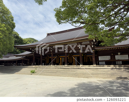 Meiji shrine in Yoyogi park in Shibuya, Tokyo, Japan 126093221