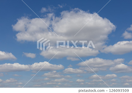 Blue Sky with Scattered White Clouds 126093509