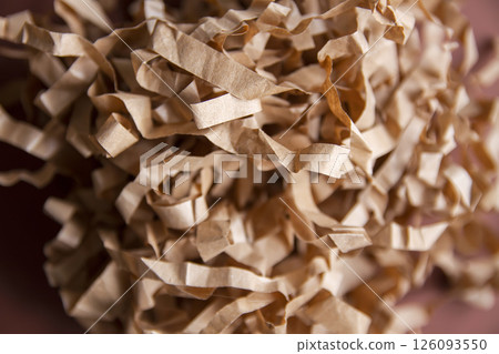 Paper shavings for decorations and package. 126093550