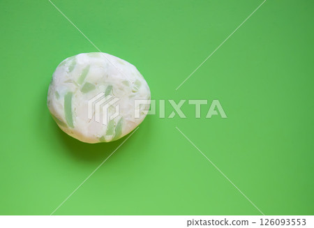 Natural handmade organic soap bar on colorful background. 126093553