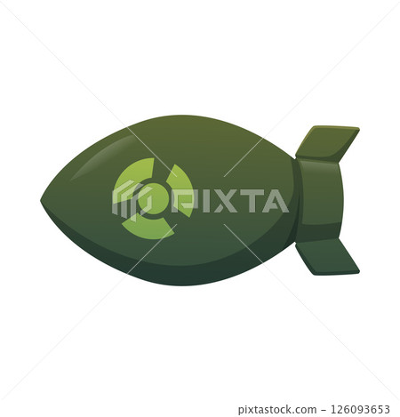 Explosive lethal weapon, cartoon vector nuclear rocket air bomb, missile, projectile military war torpedo game asset Explosive lethal weapon, cartoon vector nuclear rocket air bomb, missile, projectile military war torpedo game asset 126093653
