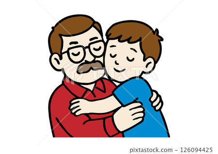 Father's Day happy parents and children 126094425