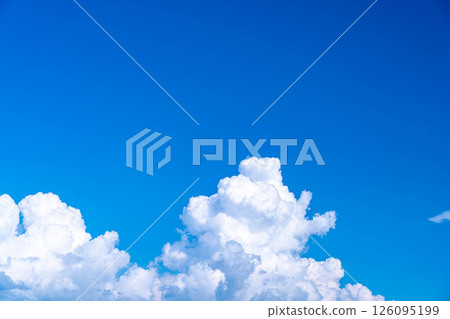 [夏季素材] 夏日天空積雨雲的圖像素材 [長野縣] 126095199