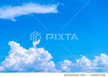 [夏季素材] 夏日天空積雨雲的圖像素材 [長野縣] 126095206