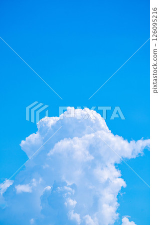 [夏季素材] 夏日天空積雨雲的圖像素材 [長野縣] 126095216
