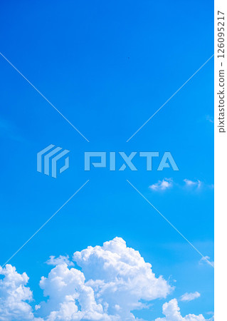 [夏季素材] 夏日天空積雨雲的圖像素材 [長野縣] 126095217