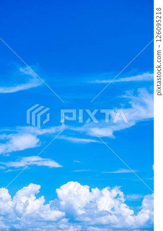 [夏季素材] 夏日天空積雨雲的圖像素材 [長野縣] 126095218