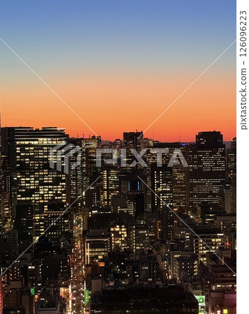 Sky view of Shinbashi, one of the business centers of Tokyo, Japan. You can see Odaiba and Tokyo Bay. Sky view of Shinbashi, one of the business centers of Tokyo, Japan. You can see Odaiba and Tokyo Bay. 126096223