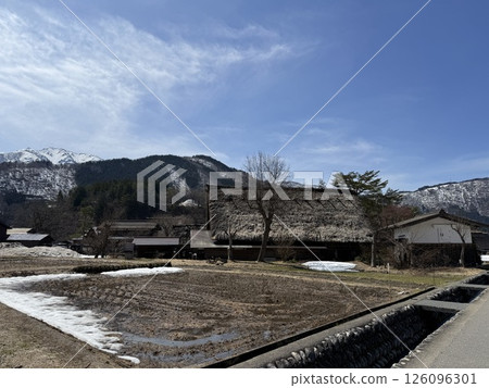Shirakawa-go is historic village in Gifu Prefecture, famous for its gassho-zukuri farmhouses with steep thatched roofs, a UNESCO World Heritage Site. Shirakawa-go is historic village in Gifu Prefecture, famous for its gassho-zukuri farmhouses with steep thatched roofs, a UNESCO World Heritage Site. 126096301