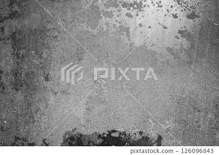 Rusty iron plate b-5-2 monochrome light 126096843
