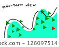 Simple postcard of the mountains 126097514