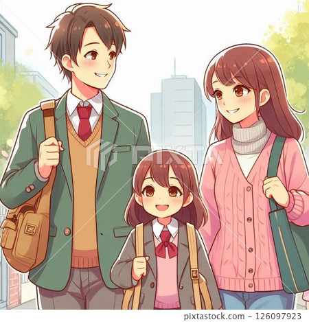 Going out with the family 126097923