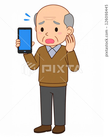 老年人、智慧型手機、問題 126098445