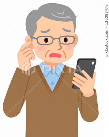 老年人、智慧型手機、問題 126098478