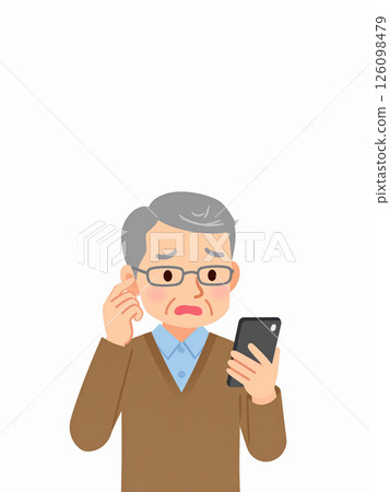 老年人、智慧型手機、問題 126098479