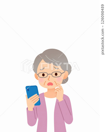 老年人、智慧型手機、問題 126098489