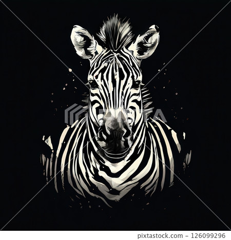 an AI Image Generator, Detailed Illustration of a Zebra an AI Image Generator, Detailed Illustration of a Zebra 126099296
