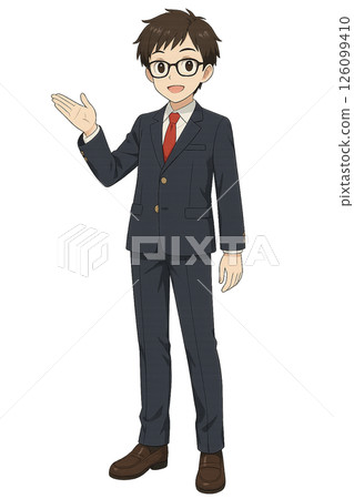 Male student introducing 126099410