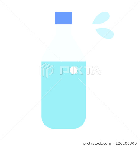 一個簡單的塑料瓶的插圖 126100309