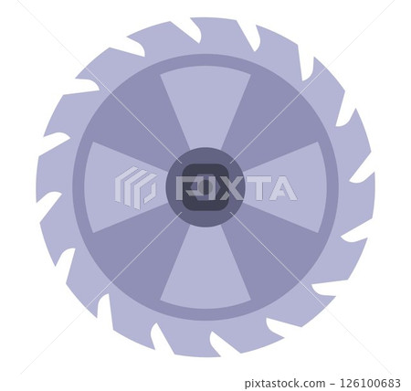 Flat chainsaw blade for cutting. 126100683