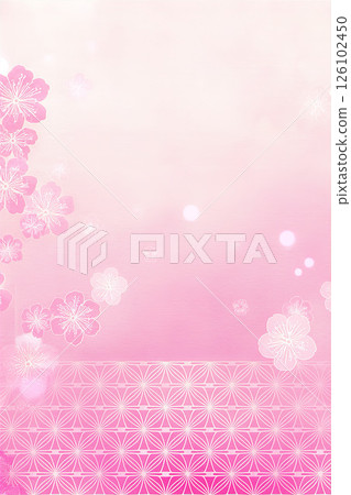 Background material: Plum blossoms blooming in early spring 126102450