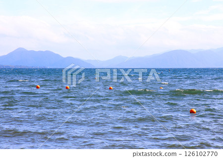 Lake Inawashiro, Inawashiro sightseeing boat, Inawashiro, Hakucho-maru, Nagahama, Lakeside, Kame-maru, Swan boat, Lake, Fukushima Prefecture, Okinazawa 126102770