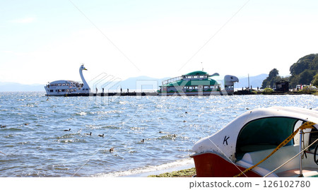 豬苗代湖, 豬苗代遊覽船, 豬苗代, 白鳥丸, 長濱, 湖畔, 龜丸, 天鵝船, 湖, 福島縣, 沖澤 126102780