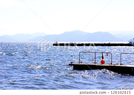 Lake Inawashiro, Inawashiro sightseeing boat, Inawashiro, Hakucho-maru, Nagahama, Lakeside, Kame-maru, Swan boat, Lake, Fukushima Prefecture, Okinazawa Lake Inawashiro, Inawashiro sightseeing boat, Inawashiro, Hakucho-maru, Nagahama, Lakeside, Kame-maru, Swan boat, Lake, Fukushima Prefecture, Okinazawa 126102815