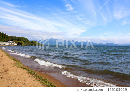 豬苗代湖, 豬苗代遊覽船, 豬苗代, 白鳥丸, 長濱, 湖畔, 龜丸, 天鵝船, 湖, 福島縣, 沖澤 126103029