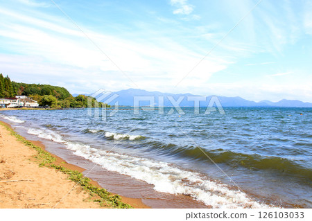 豬苗代湖, 豬苗代遊覽船, 豬苗代, 白鳥丸, 長濱, 湖畔, 龜丸, 天鵝船, 湖, 福島縣, 沖澤 豬苗代湖, 豬苗代遊覽船, 豬苗代, 白鳥丸, 長濱, 湖畔, 龜丸, 天鵝船, 湖, 福島縣, 沖澤 126103033