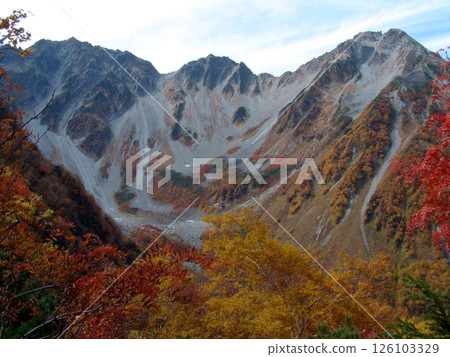 A telephoto zoom of the Hotaka mountain range from Karasawa Cirque in the Northern Alps, and a panoramic view of the Yari-Hotaka traverse in autumn (view from the Nagano Prefecture side) A telephoto zoom of the Hotaka mountain range from Karasawa Cirque in the Northern Alps, and a panoramic view of the Yari-Hotaka traverse in autumn (view from the Nagano Prefecture side) 126103329