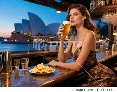A series introducing the Sydney Opera House, beer, gourmet food, spectacular views, and fashion from beautiful women around the world 126103432