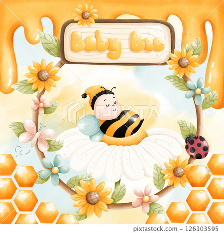 baby bee clipart, baby shower, baby decor, nursery. baby bee clipart, baby shower, baby decor, nursery. 126103595