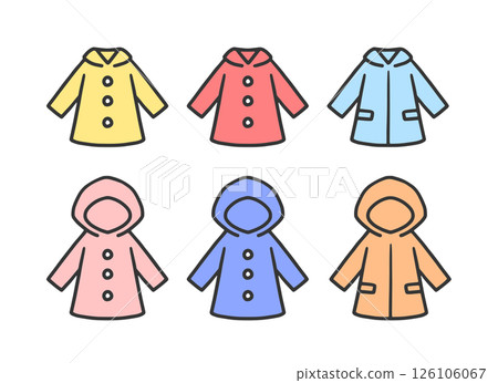 一套彩色雨衣 126106067