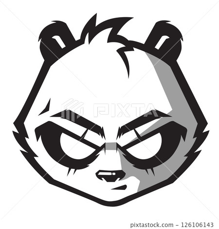 angry panda vector character angry panda vector character 126106143