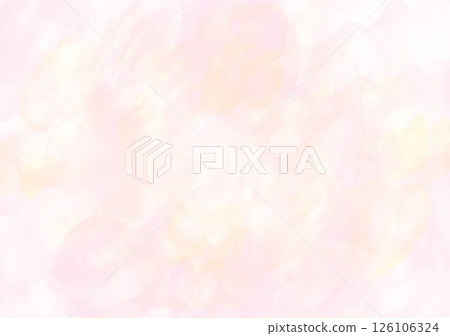 手繪蠟筆和水彩背景粉紅色 126106324