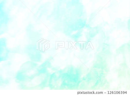 手繪蠟筆和水彩藍色背景 126106394