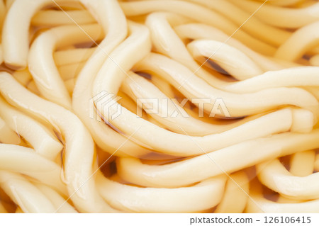 原味烏龍麵（kake udon）的特寫 126106415
