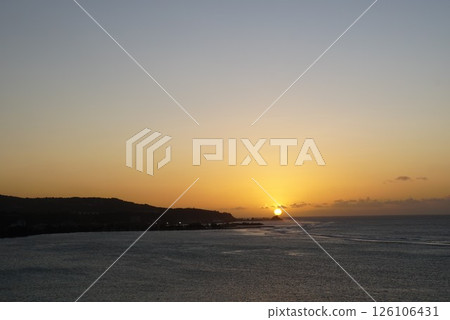 關島杜夢灣的日落 126106431