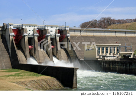 Shijusoda Dam, dam discharge Shijusoda Dam, dam discharge 126107281