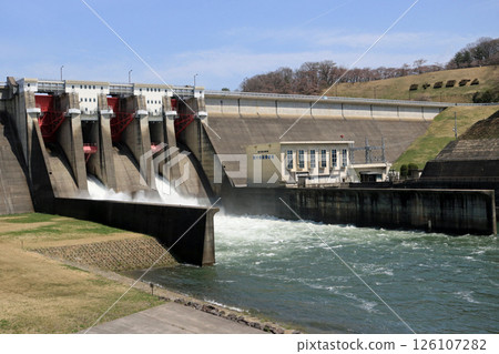 Shijusoda Dam, dam discharge Shijusoda Dam, dam discharge 126107282
