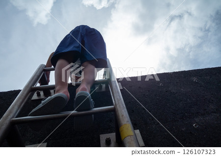 梯子 兒童 孩子 126107323