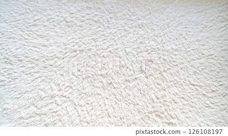 蓬鬆的白色地毯紋理背景 126108197
