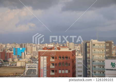 March 24 2025 Modern High Rise Tower with Surrounding Urban Cityscape, Japan 126109103